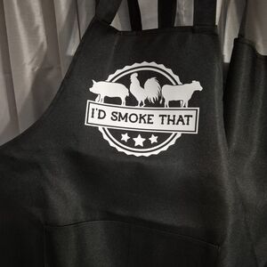 Black Apron with Custom Design